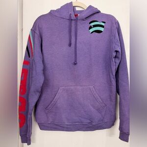 FREECITY Lets Go Long Sleeve Hoodie Purple Size Small